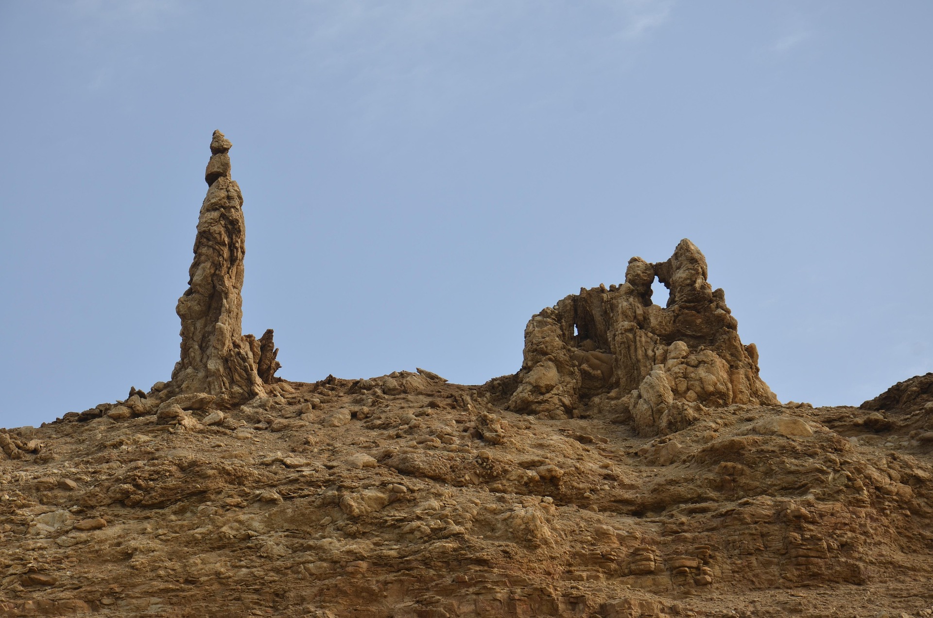 Salt Pillar Dead Sea Jordan