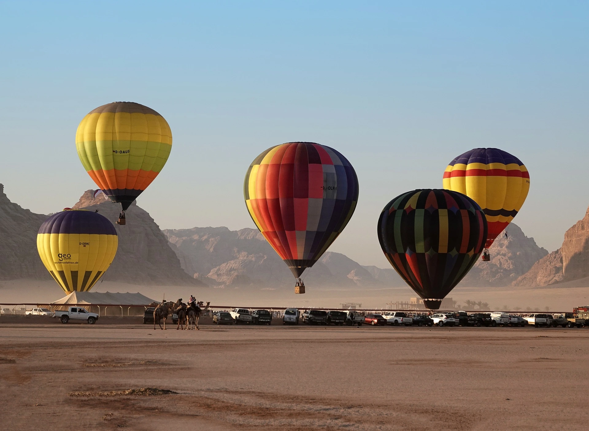 Hot Air Balloon Wadi Rum Jordan 